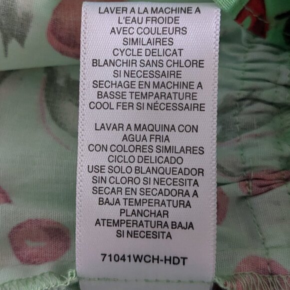 WAYF Top Size XL Green Red Paxton Camisole Stretch Cotton Cherry Print NWT Airy - Picture 14 of 16